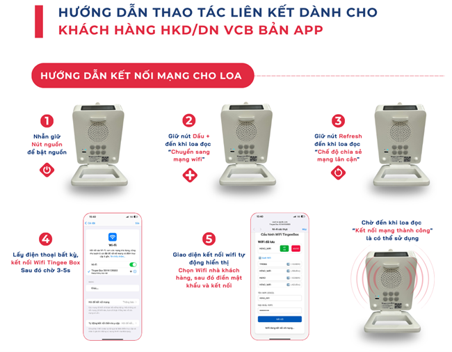 Hướng dẫn liên kết loa với tài khoản HKD/DN VCB - Hình 7